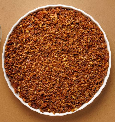 Date Tahini Crumble