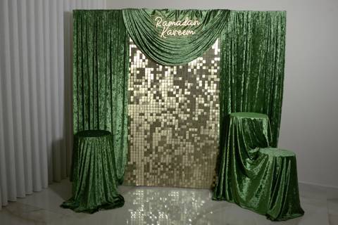Green Velvet With Sequin