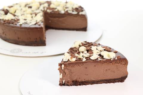 تشيز كيك دوبل شوكولاتة