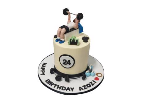 Male Gym Cake