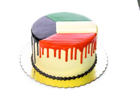 كيكة علم الكويت