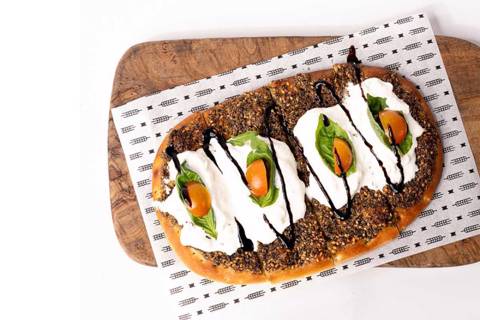 Zaatar With Burrata Cheese Flatbread