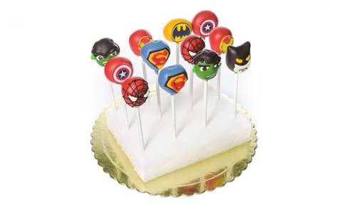 Action Hero Cake Pops