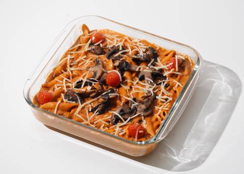Pasta Pink Sauce with Mushroom