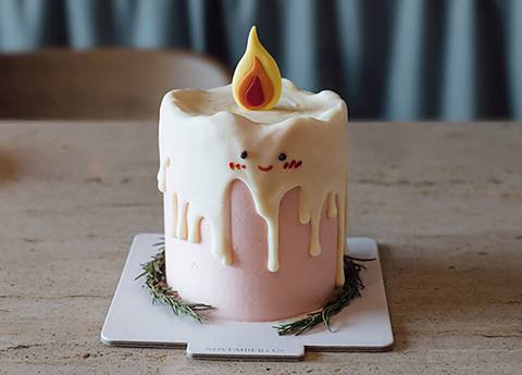 Mini Party Cake Melting Candle