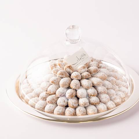 صينية فضية مستديرة - صغير