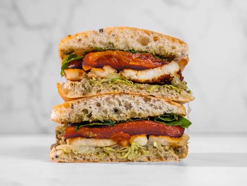 Halloumi Foccacia