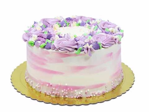كيكة ورود اللافندر