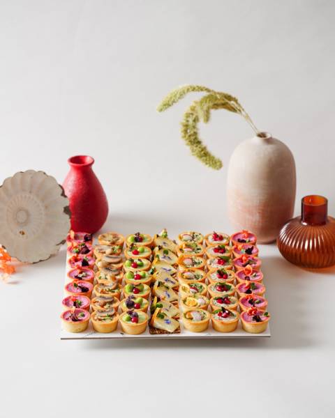 Vegetarian Mini Tarts - 24 Pieces