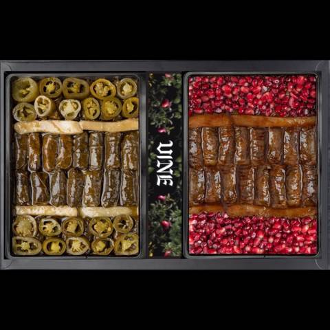 بوكس ملفوف بدبس الرمان وورق عنب بالهالبينو