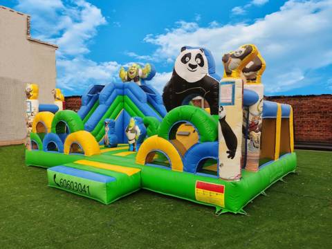 Kung Foo Panda & Shrek Green Inflatable - N9096