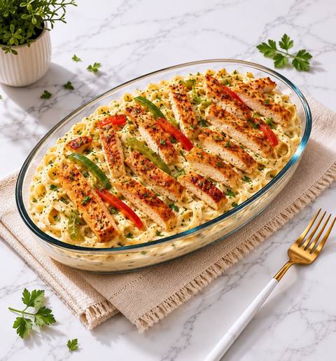 White Pasta With Chicken