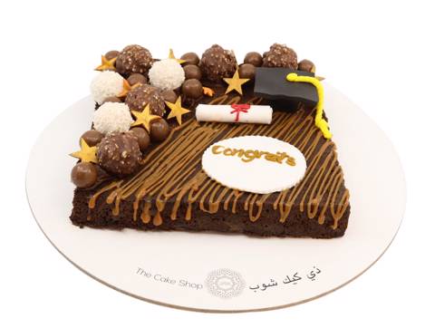 كيكة براوني التخرج