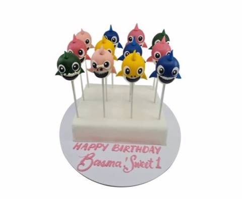 Baby Shark Cake Pops