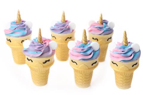 Unicorn Cone Cupcakes