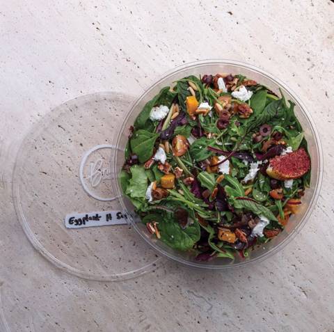 Eggplant Hummus Salad