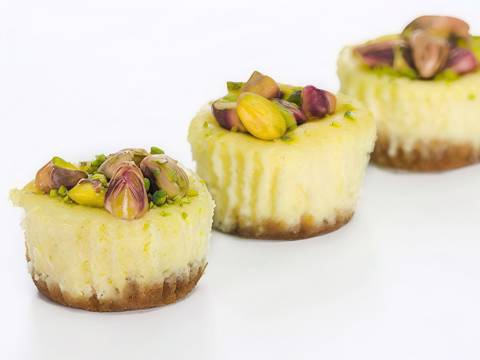 Tini Tiny Pistachio Cheesecake