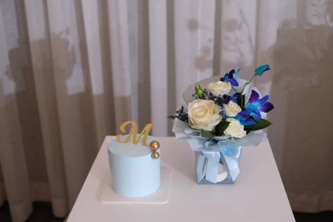 Blue Celebration Cake