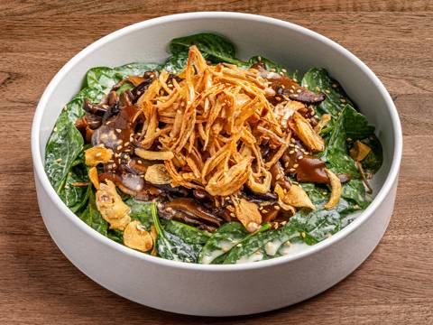 Baby Spinach & Shiitake Salad