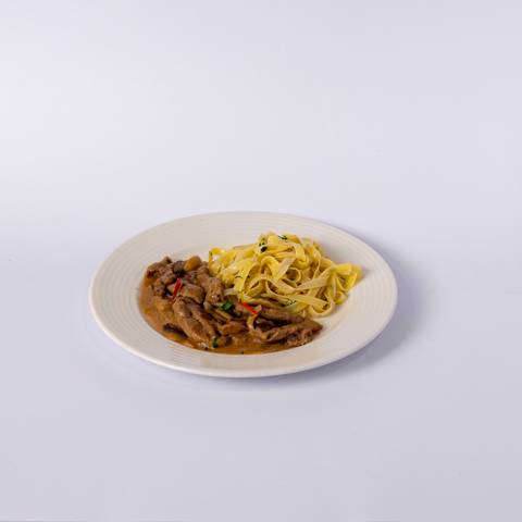Beef Stroganoff with Tagliattele