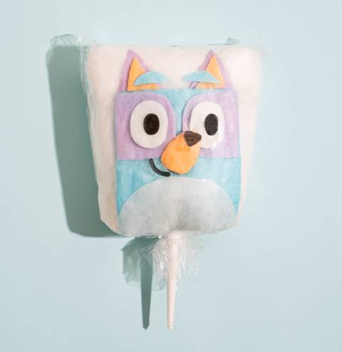 Bluey Spun Art Puff
