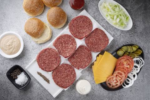 Smashed Angus Beef Burger Box