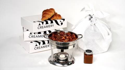 Caramel Croissant Pudding