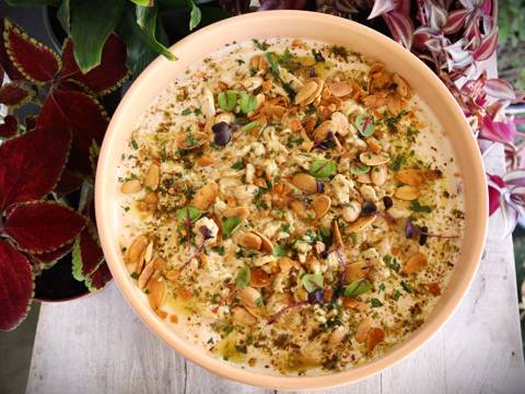 فتة دجاج