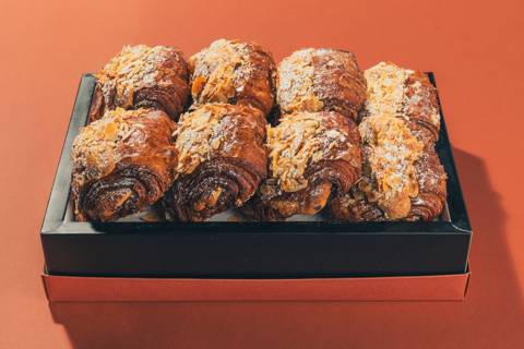 Chocolate Almond Croissant Tray