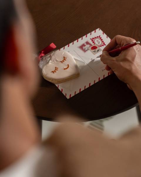 Cookies with Greetings Card