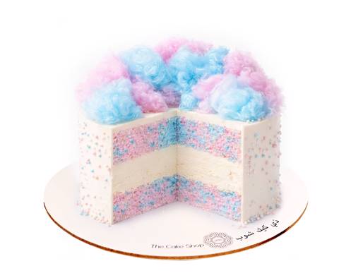 Cotton Candy Ice Cream Cake