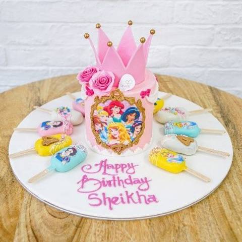 كيكة أميرة ديزني و أعواد الكيك