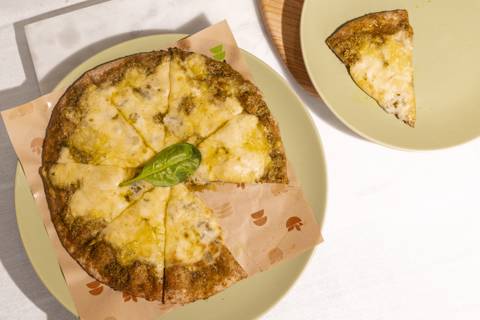 Four Cheese on Pesto