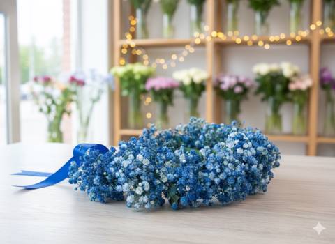 Blue Gypsophila Crown