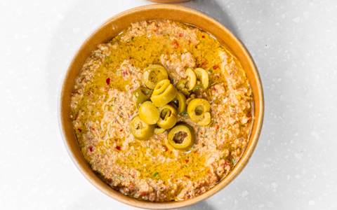 Green Olive Dip With Walnuts