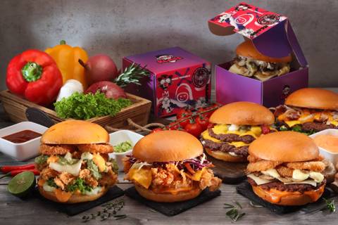 Burger Station for 20 Persons