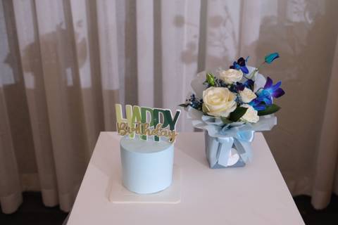 Happy Birthday Blue Cake