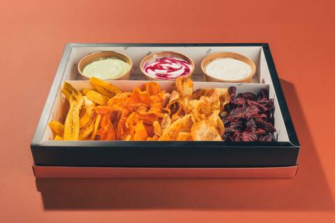 Homemade Chips & Dips Tray