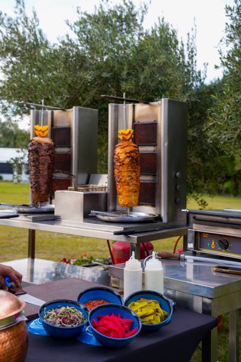 Meat & Chicken Shawarma Station