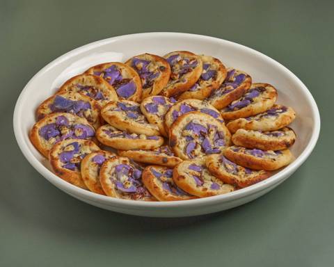 Purple Potato Fondue Flatbread