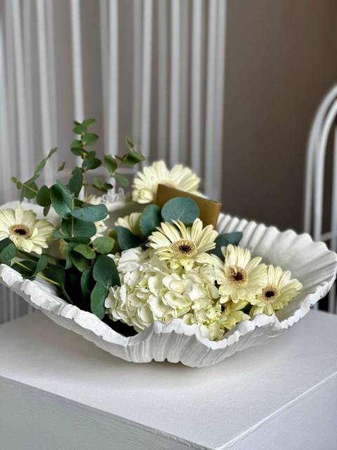 Elegant White Bloom Vase
