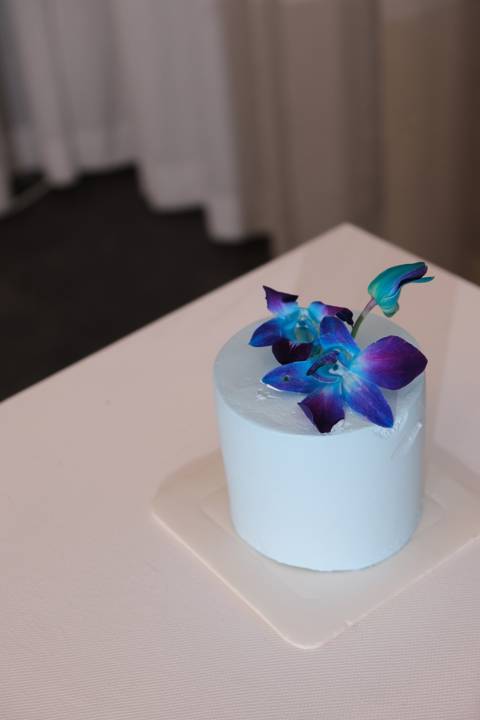 Blue Orchid Cake