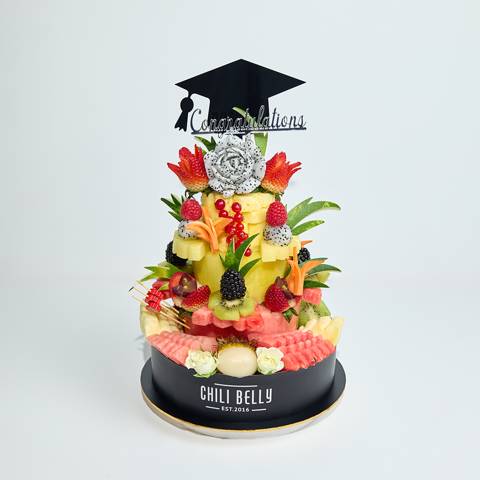 Graduation Mini Fruits Cake