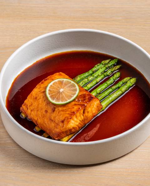 Lime Glazed Salmon Steak
