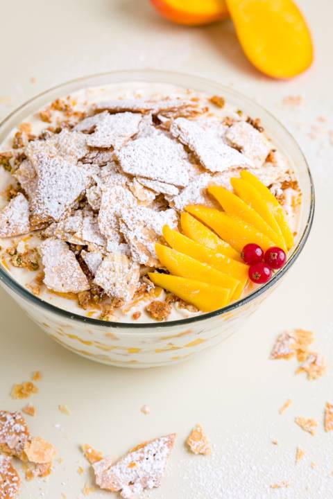 Mango Crepe Trifle