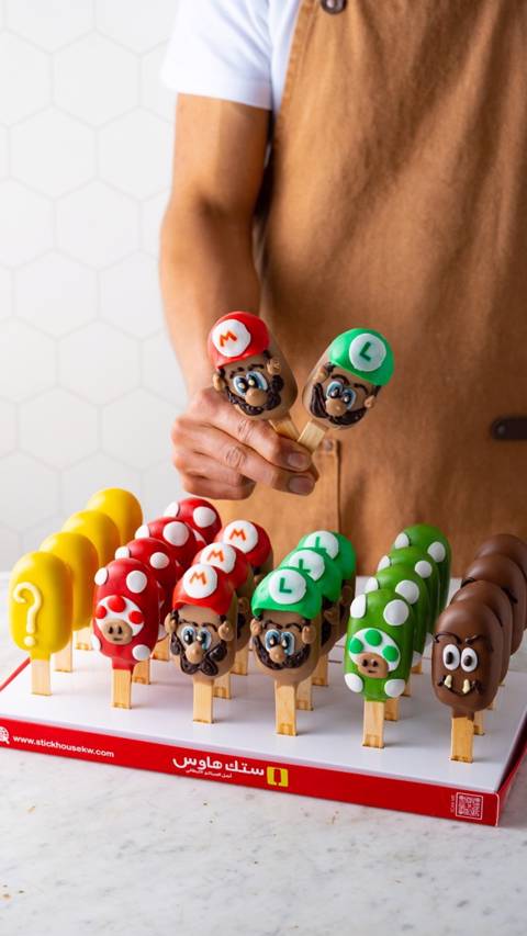 Mario Cake Stick - 24 Pieces