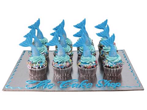 Mermaid Tail Cupcakes