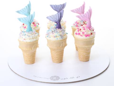 Cone Mermaid Cupcakes