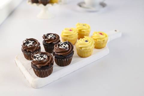 Mini Half & Half Cupcakes