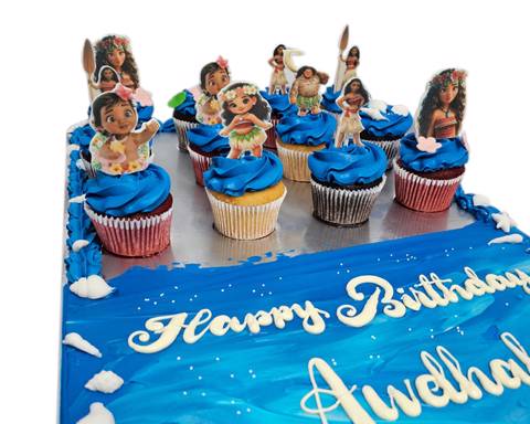 Moana Cupcakes